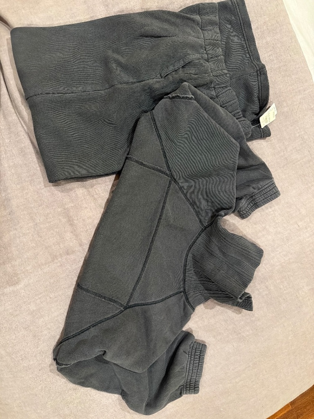 Aerie Charcoal Crop Sweatshirt & Sweatpants Set NWT | Top M, Pants S